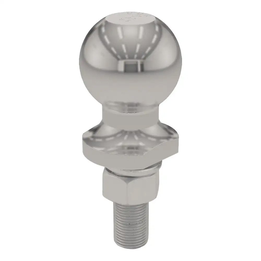 CURT 2" Trailer Ball - 3/4" x 2-1/8" Shank - 3,500 lb. - Stainless Steel CURT 2" Trailer Ball - 3/4" x 2-1/8" Shank - 3,500 lb. - Stainless Steel