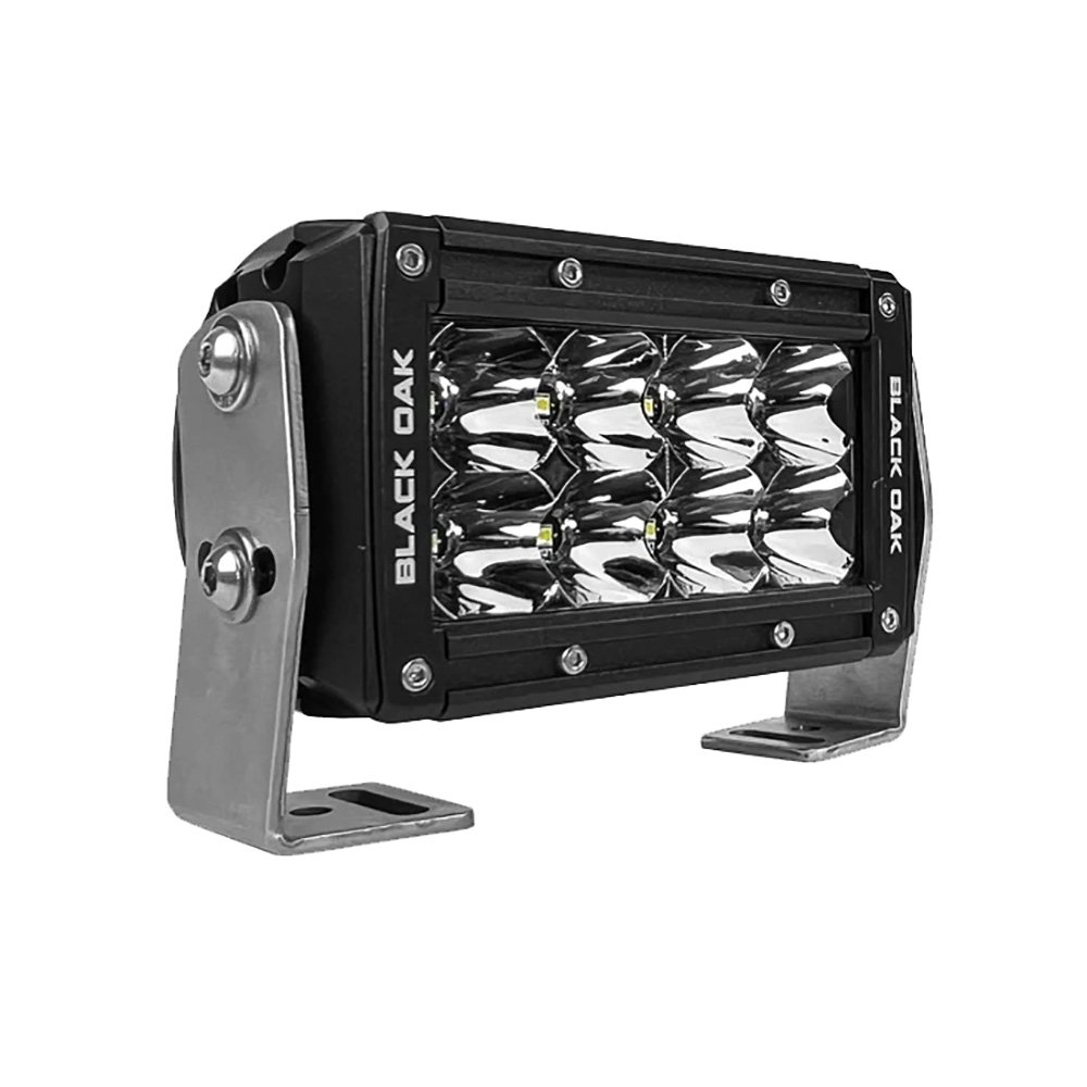 Black Oak Pro Series 3.0 Double Row 4" LED Light Bar - Flood Optics - Black Housing Black Oak Pro Series 3.0 Double Row 4" LED Light Bar - Flood Optics - Black Housing